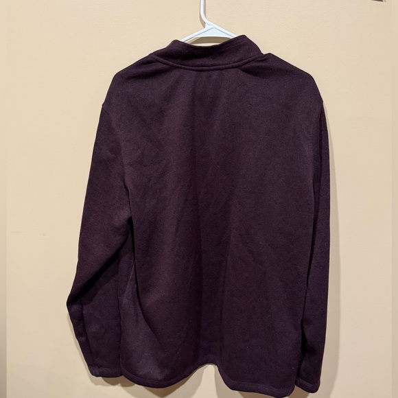 Eddie Bauer Men's Radiator Fleece 1/4-Zip Pullover in a plum. XXL NWT - Picture 3 of 4